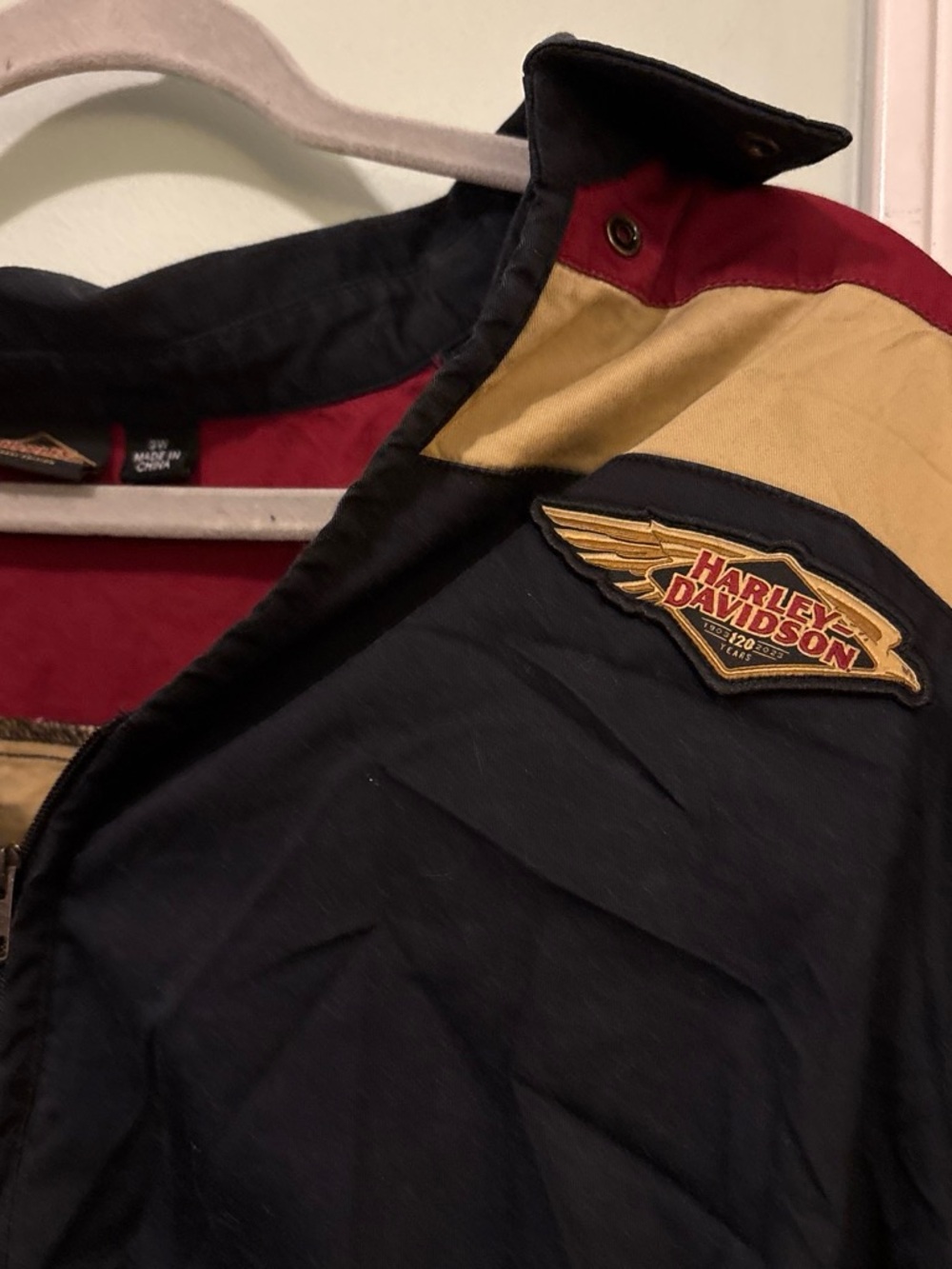 Harley-Davidson Men's Black and Maroon Shirt - Picture 3 of 5
